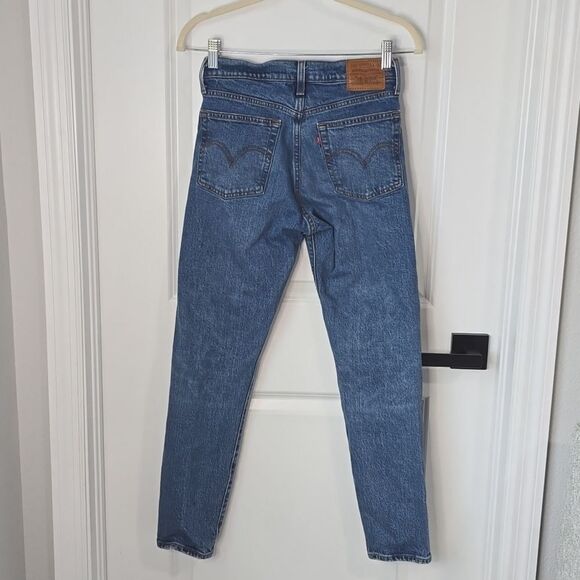 Levi's Premium Denim Wedgie High Rise Straight Fit Button Fly Jeans - Size 25 - Picture 4 of 15